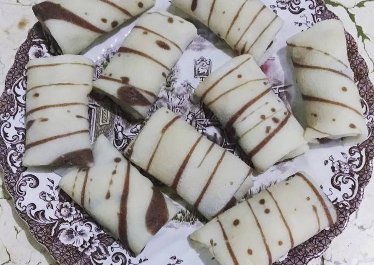 Bahan Dadar gulung motif | Resep Bumbu Dadar gulung motif Yang Sedap