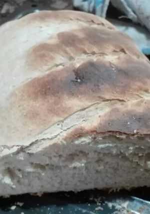 Una foto de Pan casero con masa madre