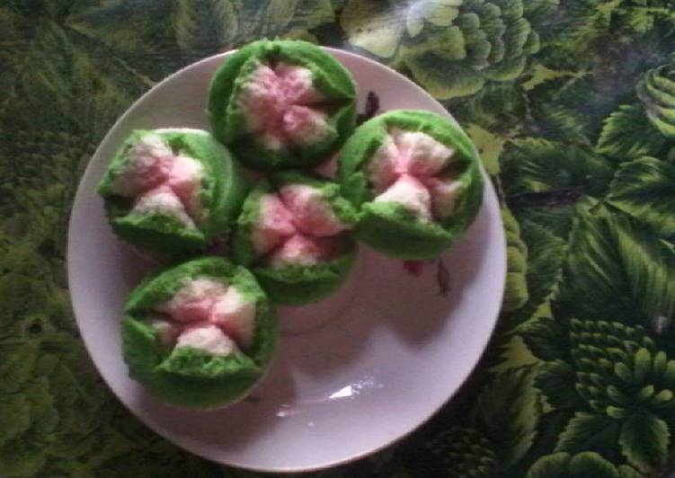 Bolu kukus mekar mini, irit + step by step ^^