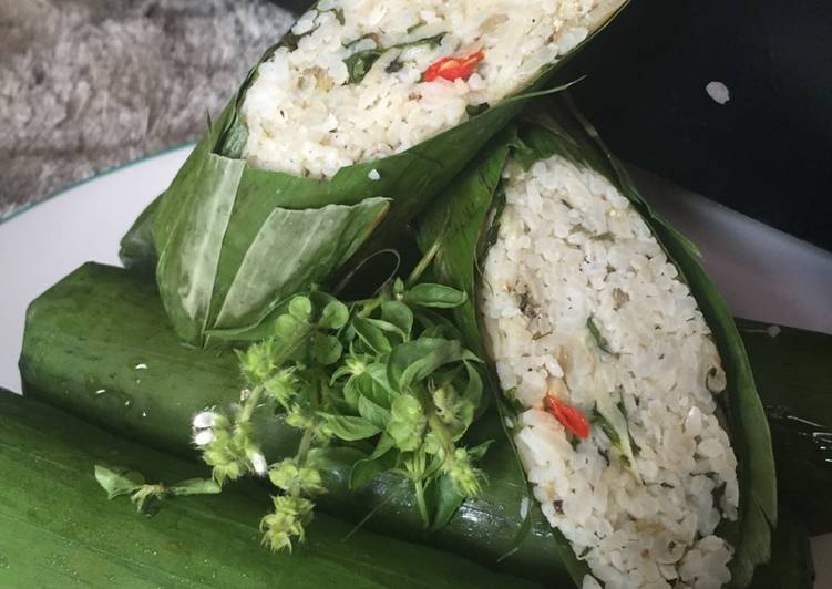 Cara membuat Nasi Bakar Ikan Teri Sederhana Untuk Jualan