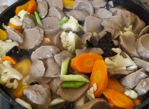 Foto resep Oseng Bakso Kembang Kol Wortel Jamur
