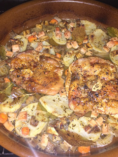 Una foto de Muslos deshuesados al horno