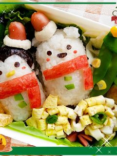 聖誕節造型便當♥ 的食譜成品照片