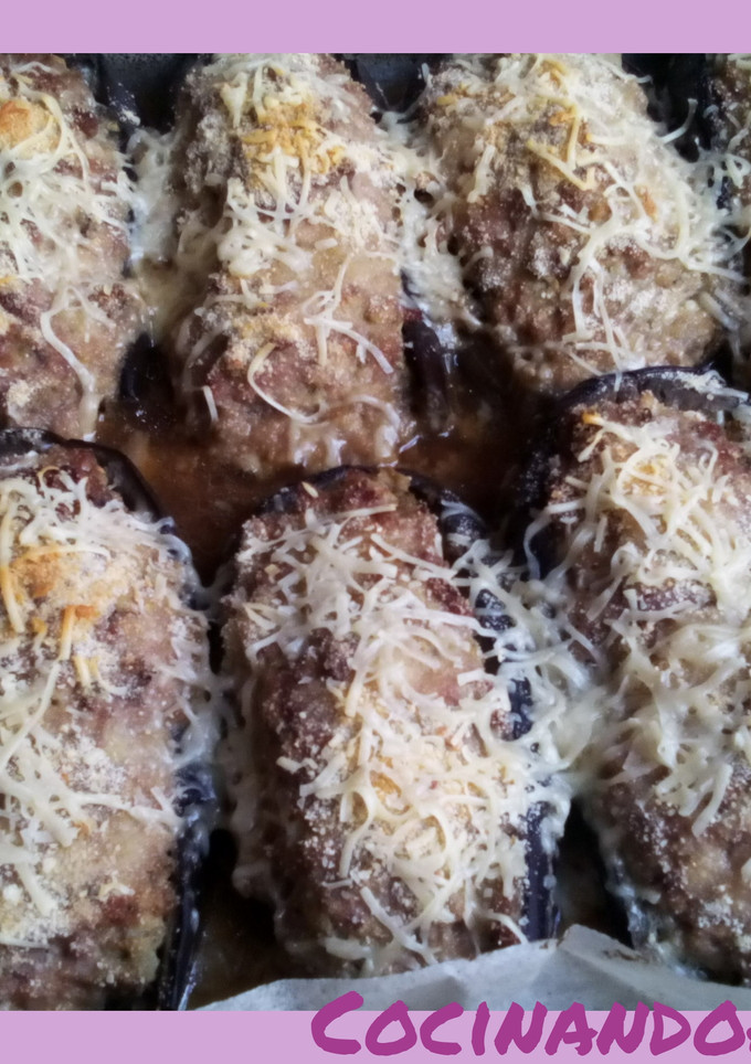 Una foto de Berenjenas rellenas