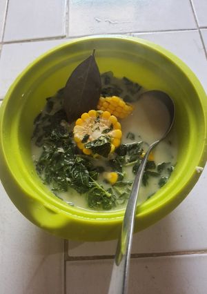 Foto resep Bobor bayam jagung simpel