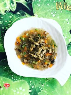 Hình của món Miến lươn nước rau củ.
