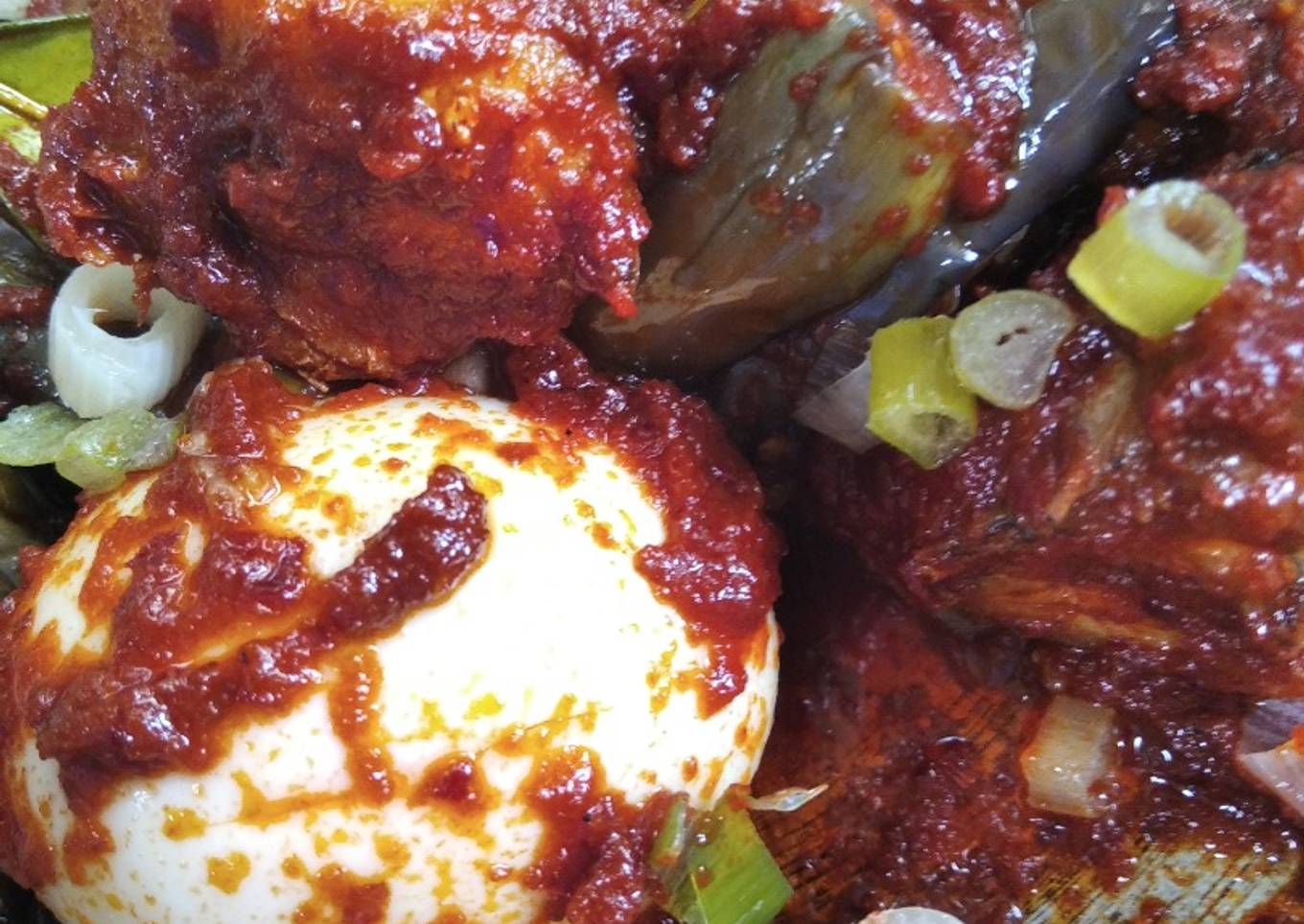 Balado ATT (Ayam,Telur,Terong)