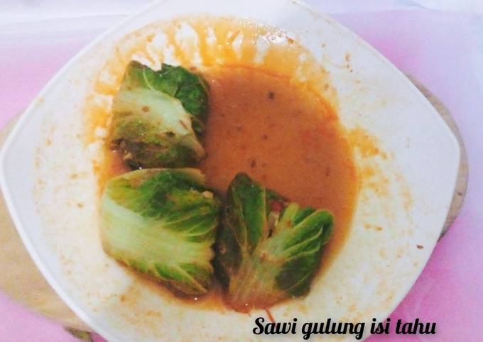 Resep Sawi Gulung Isi Tahu Oleh Nurul Hidayah Cookpad