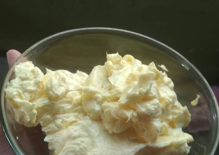 Resep Butter cream 3 bahan simpel ekonomis, Bisa Manjain Lidah