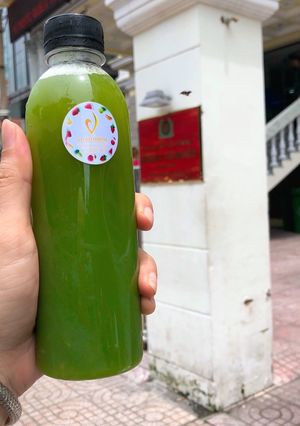 Hình của món Nước ép Cần Tây + Thơm + Táo.