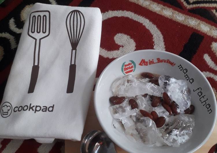 Es kacang merah sederhana dan praktis