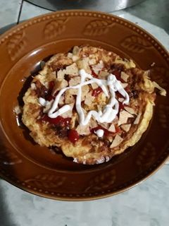 Foto resep Pizza Omelette (Telur dadar)