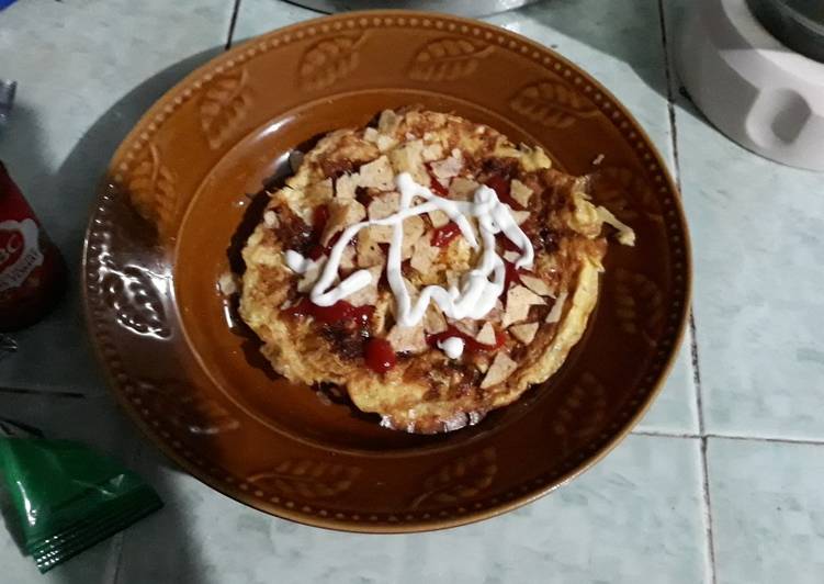 Pizza Omelette (Telur dadar)