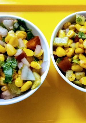 A picture of Corn Chaat.