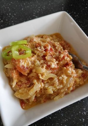 Tojásos lecsó 🍅🌶️ recept fotója