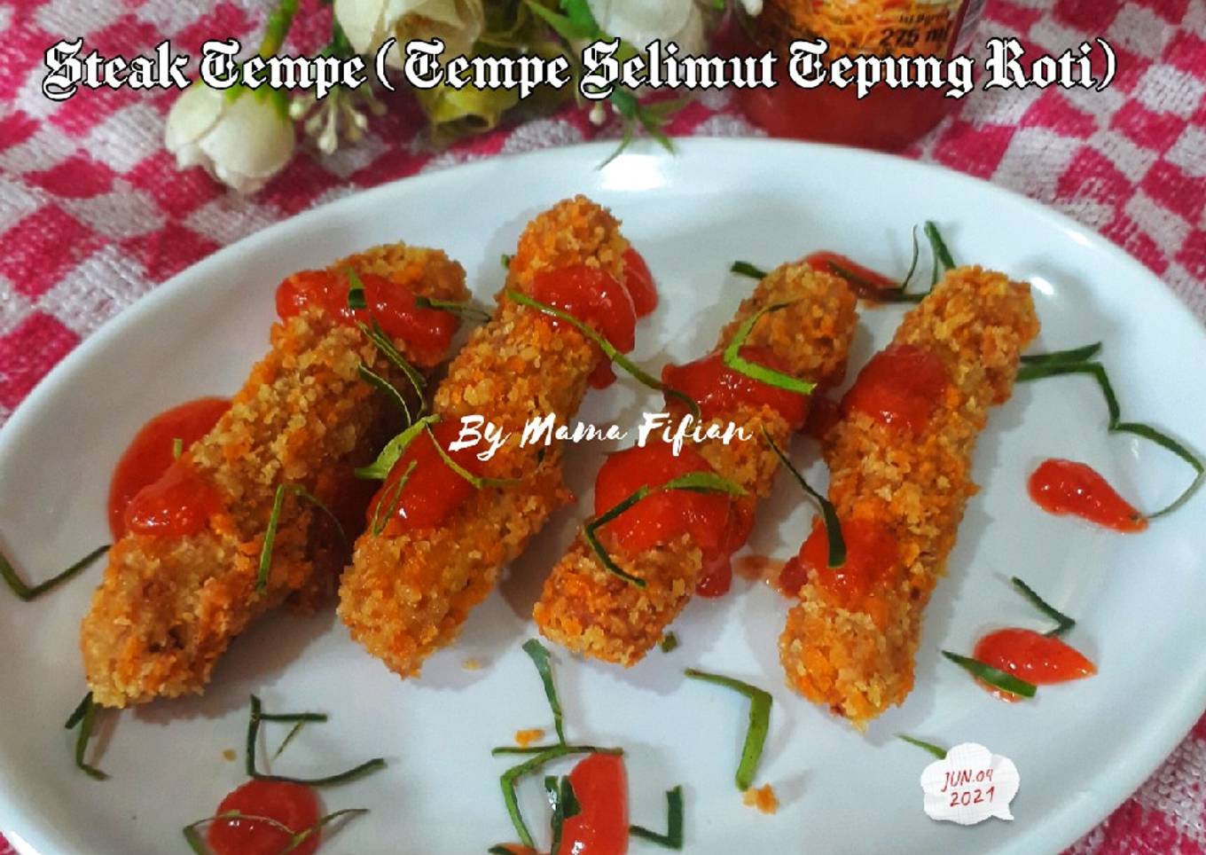 Steak Tempe (Tempe Selimut Tepung Roti)