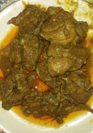 A picture of Hot Duck Curry.