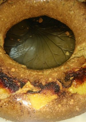 Una foto de Budín integral de manzana invertido