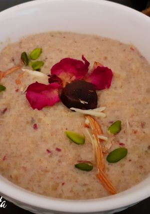A picture of Brown Rice-Dates Kheer.