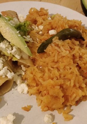Una foto de Arroz rojo