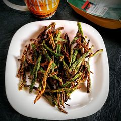 Kurkuri bhindi A picture of Kurkuri bhindi.