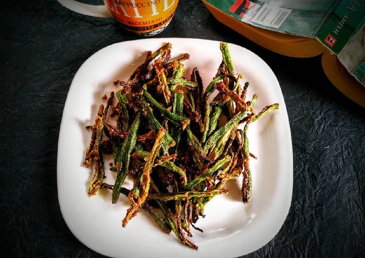 Easiest Way to Prepare Super Quick Homemade Kurkuri bhindi