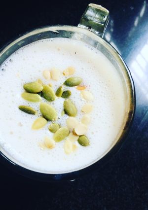 A picture of Nongu (Palm Fruit) smoothie.