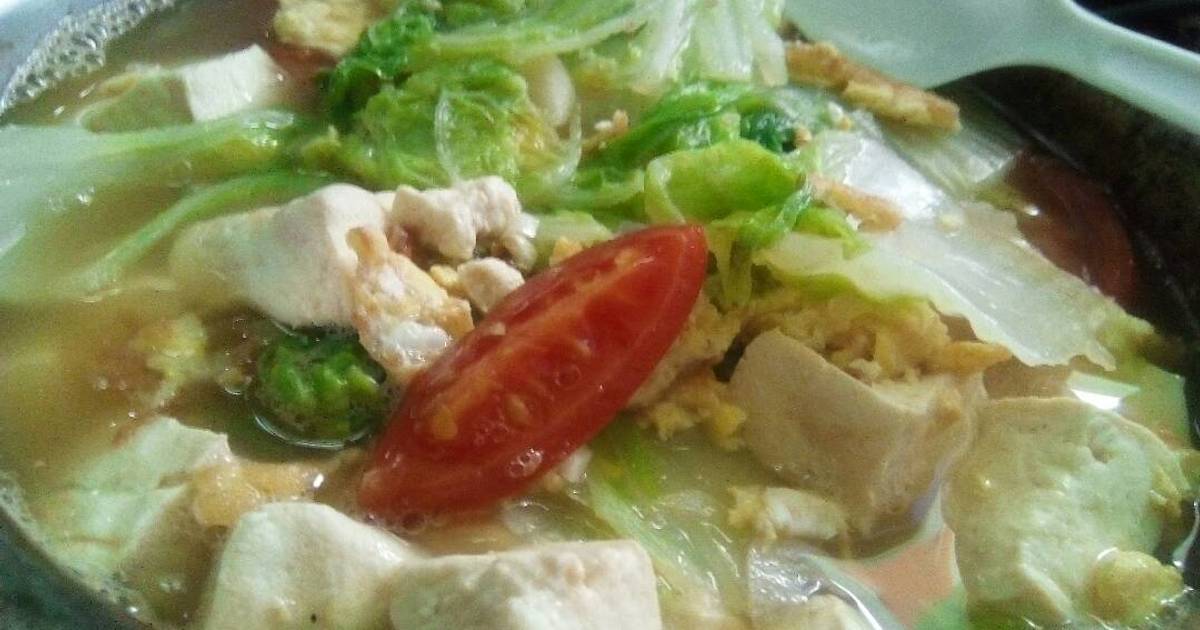 Resep Sup Tahu Sawi Sehat Oleh Sylvi Ajah Uest Cookpad