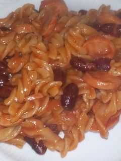 Virslis-babos tészta recept fotója