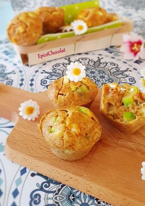 Une photo de Muffin courgette feta chèvre