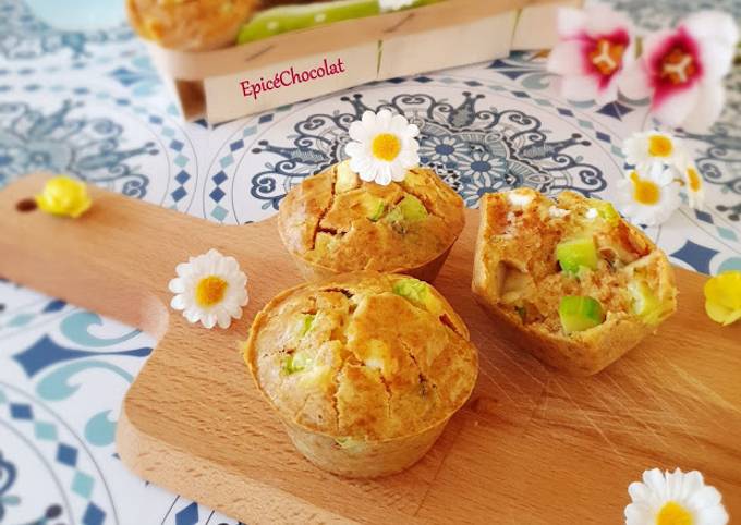 Muffin courgette feta chèvre