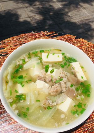 Hình của món Canh thịt bắp cải.