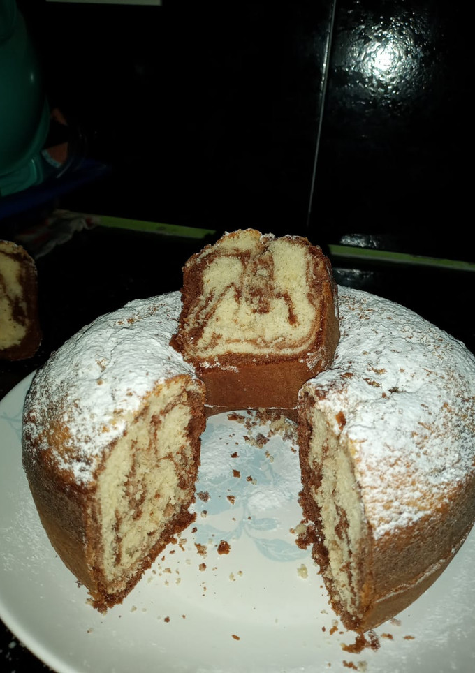 Una foto de Budín marmolado