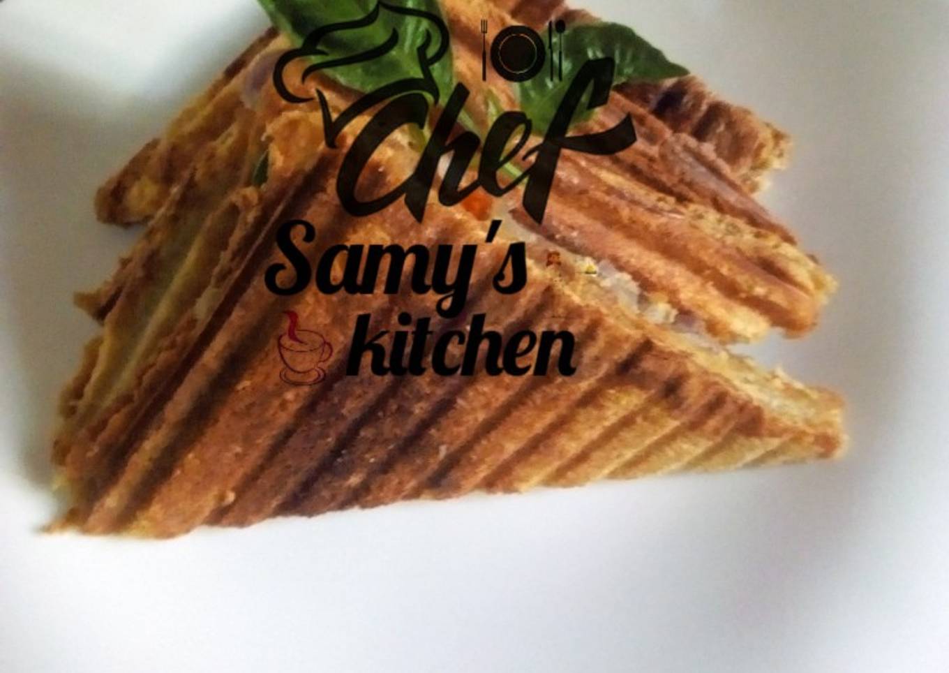 Egg and sardine sandwich