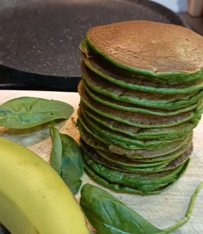 Foto di Pancake 🥞agli spinaci🌱
