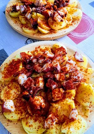 Una foto de Pulpo con cachelos