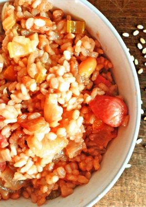 Una foto de Arroz chino con salchichas al estilo Chop Suey. Lo hacemos en 30 minutos!