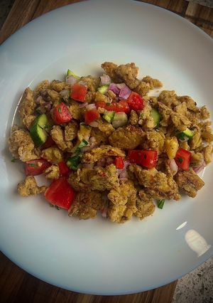 A picture of Island Vibes Vegan Scramble 🏖️.