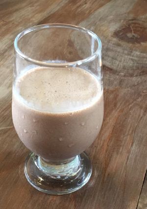 Una foto de Milkshake de banana y chocolate