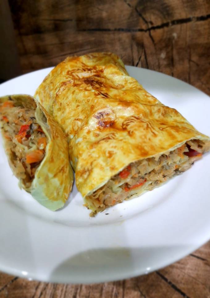 ПП. Пирог-рулет с капустой