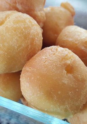 Una foto de Buñuelos materos de manzana!
