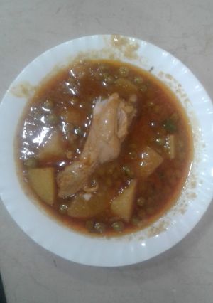 A picture of Chicken alo mater.