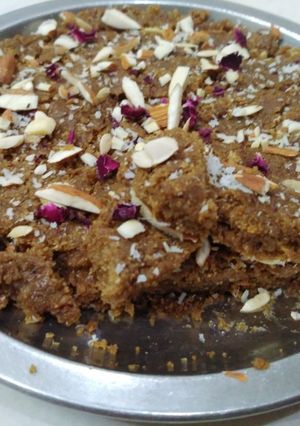 A picture of Dry coriander & coconut barfi.