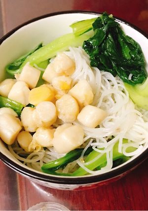 Hình của món Bún khô xào cồi điệp.