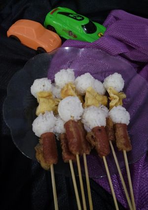 Foto resep Nasi tusuk sarang sosis