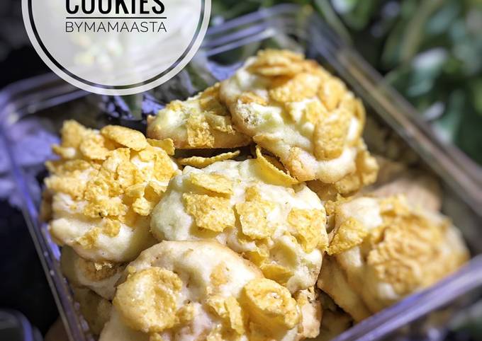 Cara Gampang Menyiapkan Corn Flakes Cookies Anti Gagal