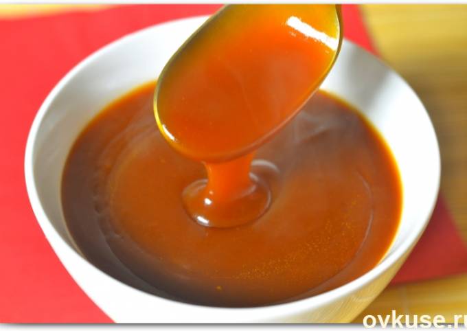 Кисло-сладкий соус с манго