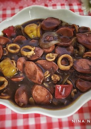 Foto resep Cumi sosis lada hitam