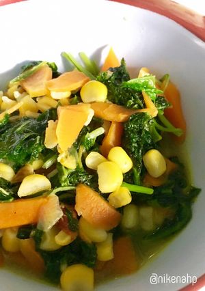 Foto resep Cah Bayam Jagung (Mpasi 1y+)