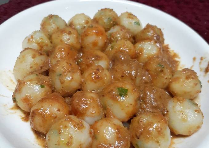 Resep Cilok bumbu kacang pedas, Lezat